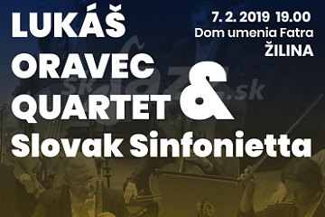 ZA: Lukáš Oravec Quartet & Slovak Sinfonietta !!!